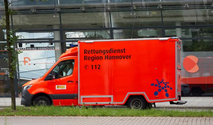 Rettungswagen der Region Hannover im Einsatz